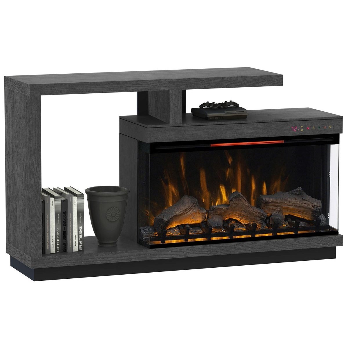 electric fireplace tv stand Houzz Home Design, Decorating and